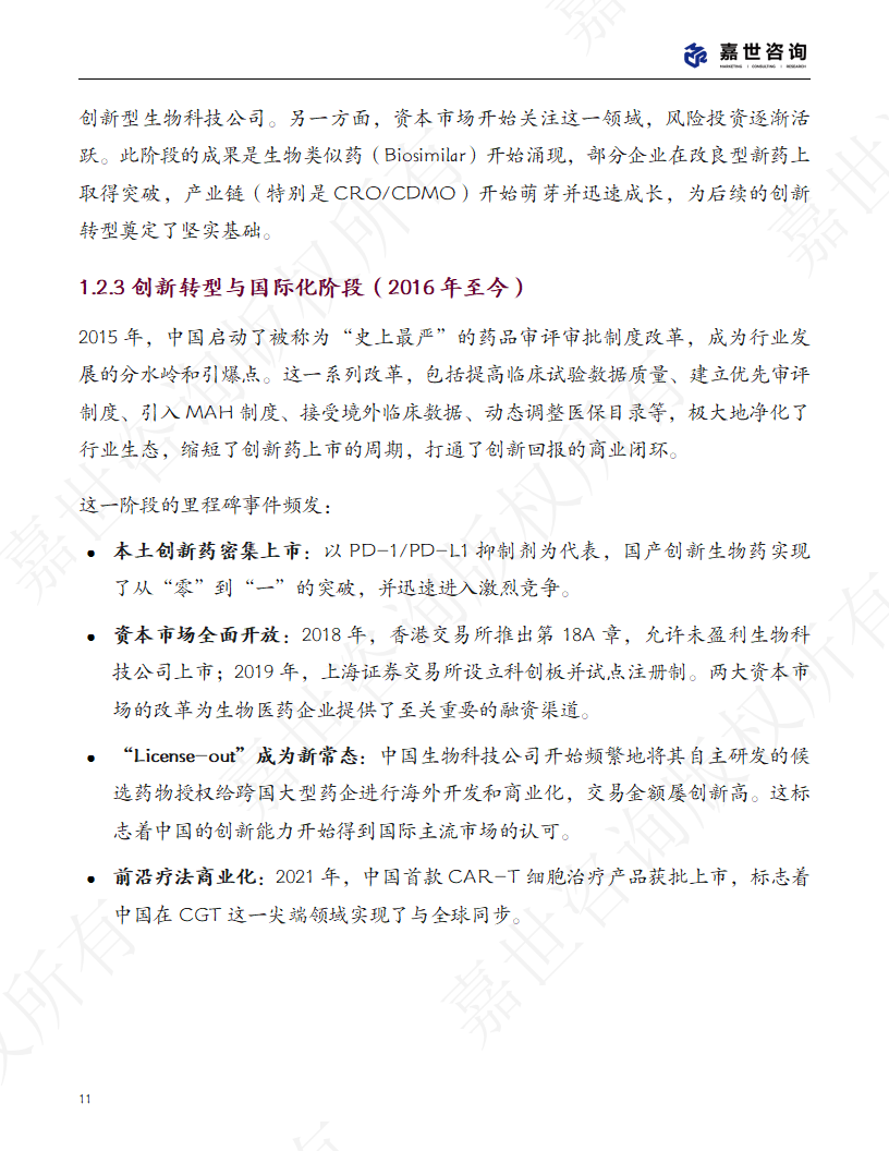 上海嘉世营销咨询-2025中国生物医药行业现状报告